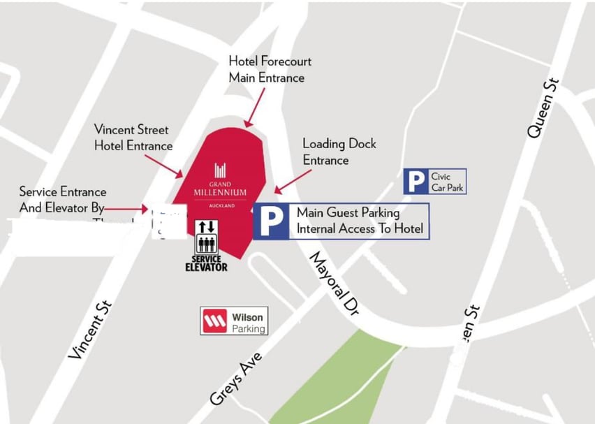 Grand Millenium Hotel Map-1
